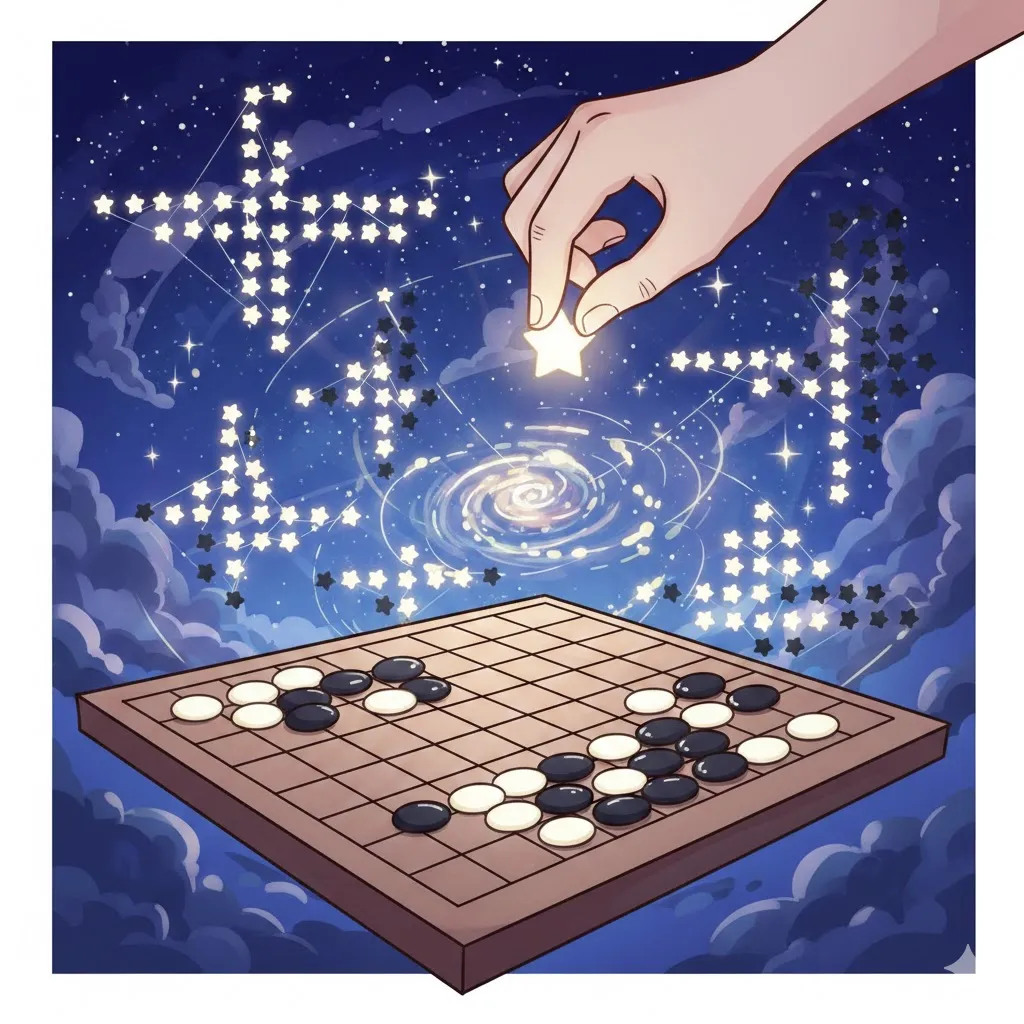 바둑판과 바둑돌 우주와 별